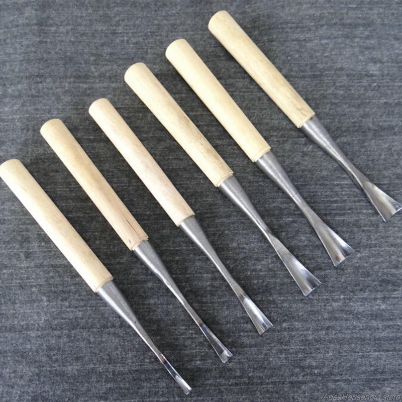 45 # Staal Diepe Ronde Carving Beitel Graveren Tool Houtbewerking Hand Beitel Compact Houtsnijwerk Mes Voor Beginners