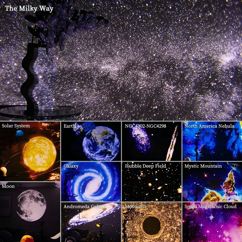New Star Projector Galaxy Light 13 in 1 Planetarium 360 ° rotante Aurora Night Light Lamp per camera da letto cielo stellato bambini regalo per adulti