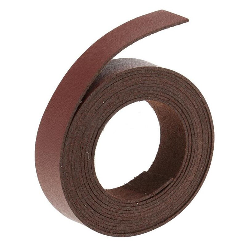 2 Meters Length Black Leather Strip Heavy Webbing Strap Thick Knapsack Belt Clothing Sewing Handmade DIY Material Accessory