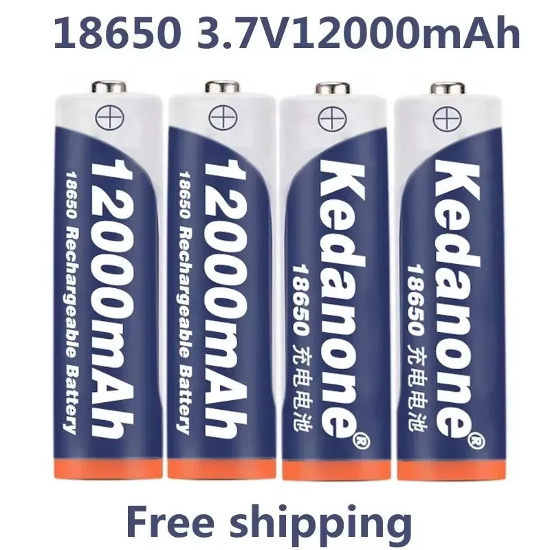 18650 Oplaadbare Batterij 3.7V 18650 12000mAh Capaciteit Oplaadbare Li Batterij Voor Zaklamp Zaklamp Batterij