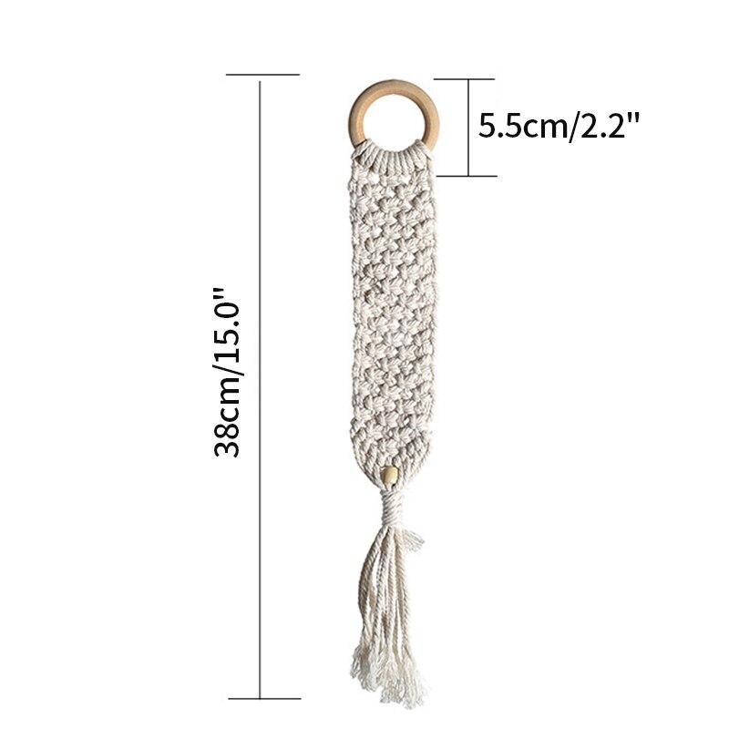 Chic Handmade Tapestry Macrame Wall Hanging Bohemian Woven Home Decor Knitted Tapestries Art: Style1