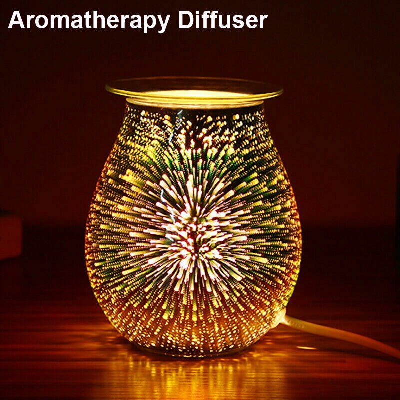 Faroot Electric Aroma Air Diffuser Desire Wax Melt Burner 3D Multifunction Home Aroma Diffuser Touch Light Night Light: UK Plug