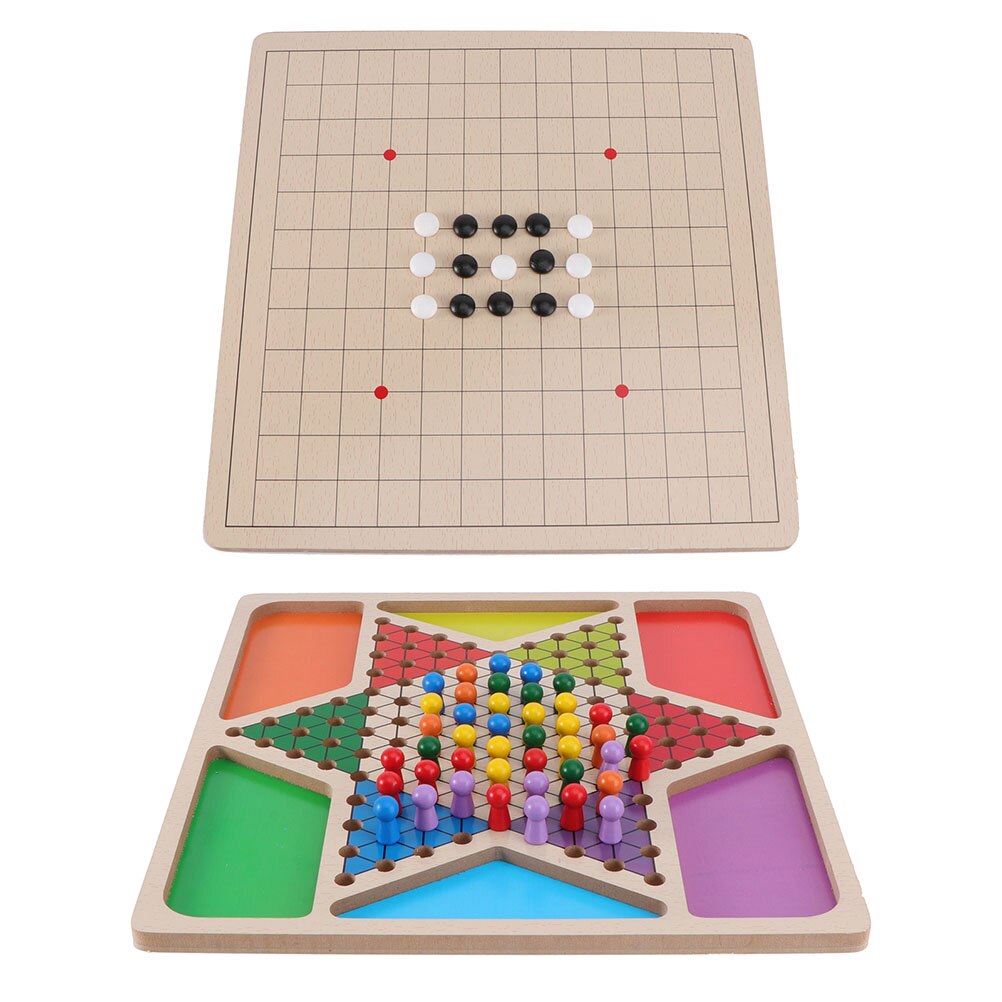 1 Set Game Playing Supply Gobang Checkers Tabletop Vicedeal 