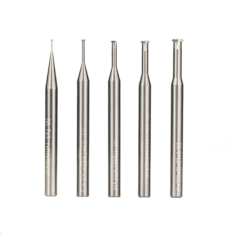Xcan 1pc p0.25-p0.8 4mm skaft hårdmetall pinnfräs cnc fräs engängad pinnfräs