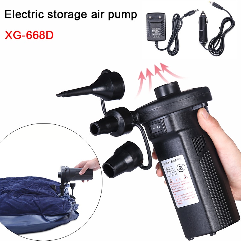 Oplaadbare Elektrische Luchtpomp Elektrische Air Matras Camping Pomp Draagbare Quick Vullen Opblaasbare Pomp Voor Auto Thuisgebruik