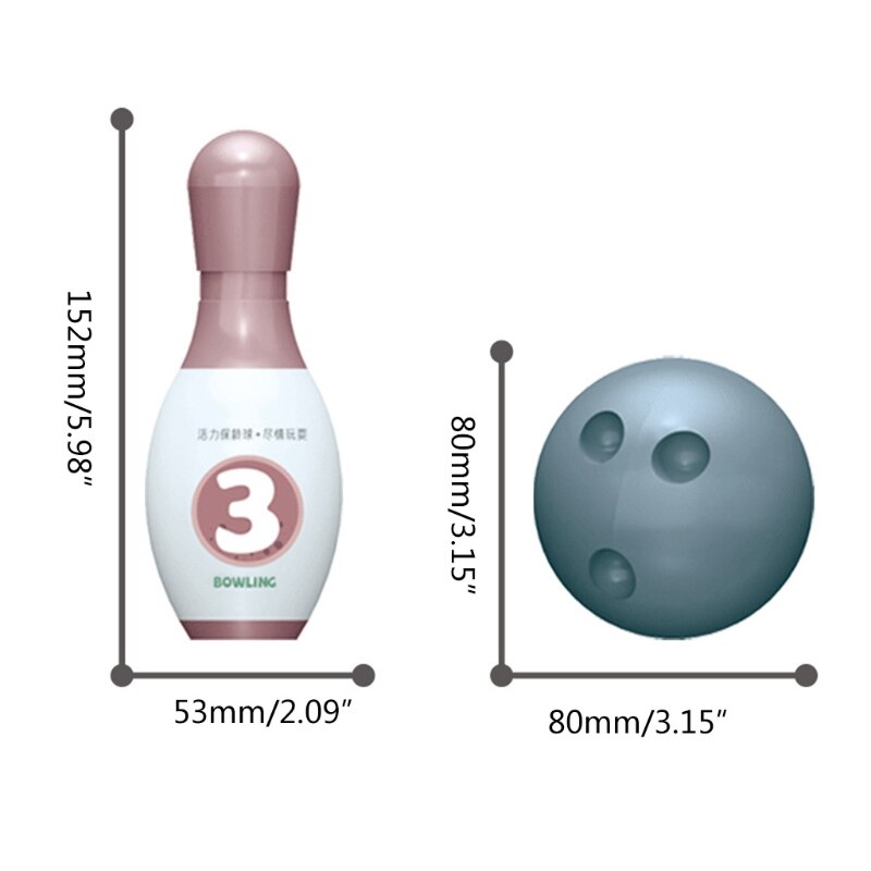 Klassieke Bowling Set Outdoor Bal Spel Brain Developmental Speelgoed Peuters Hand-Oog Coördinatie Grab Training Baby Speelgoed G2AE