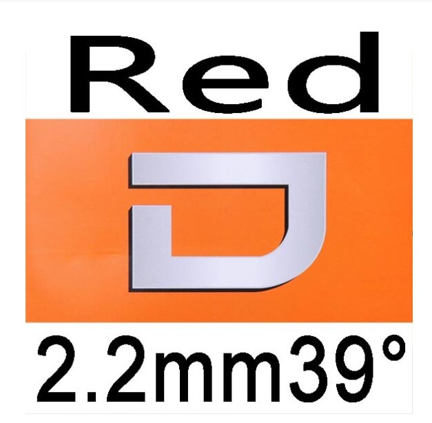 Dianchi-Goma de tenis de mesa versión D, tuneado de fábrica, con esponja como NEO nacional hurricane 3: Red H39 2.2mm