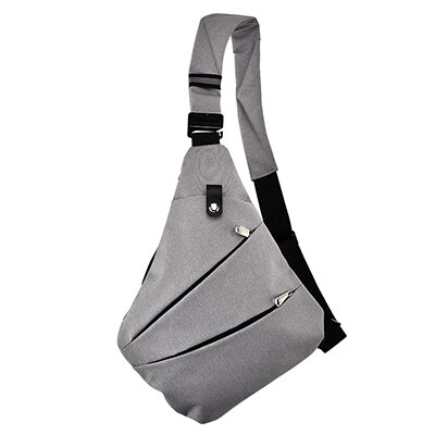 Waterdichte Schoudertassen Mannen Zakelijke Stijl Borst Zak Mannelijke Nylon Messenger Bags Man Mode Crossbody Tas Mannen Bolsa: Gray