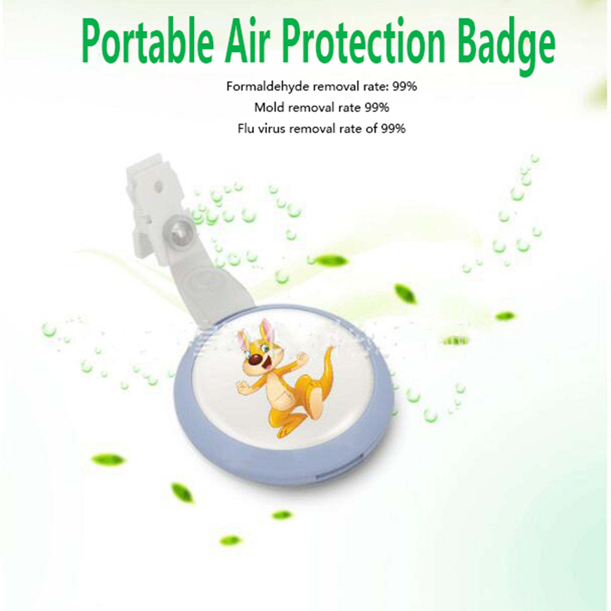 Degerming Card Virus Protection Cleanse Air Protector For Adult And Children Slow-Release Purify Becteria Harmless Safe: ProtectionBadge 1pcs