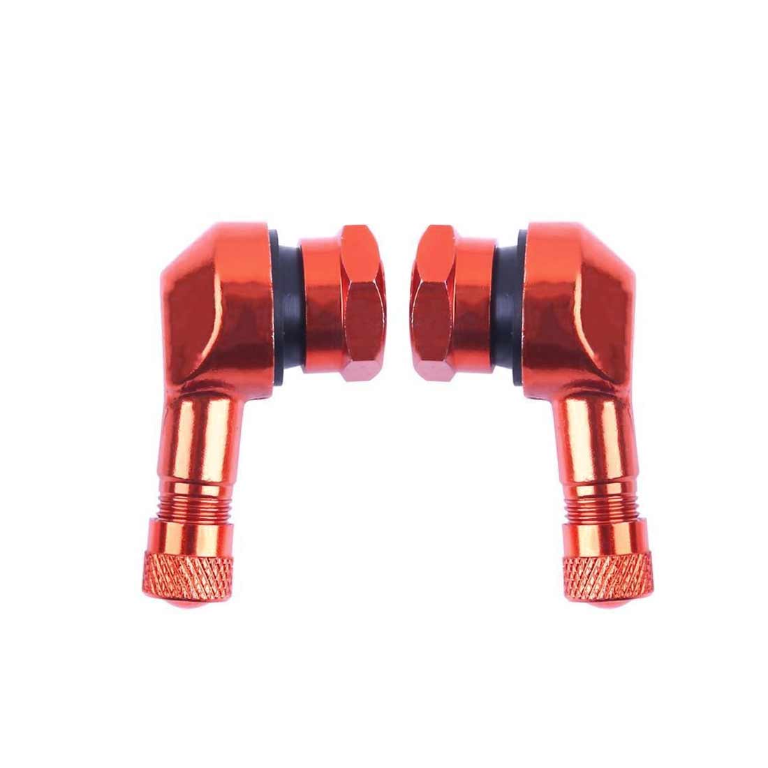 C11.3mm Motorfiets Elektrische Auto Cnc Bewerkt Band Aluminium Lekvrij Twpo Klep Mond Haakse Valve: 2pcs red