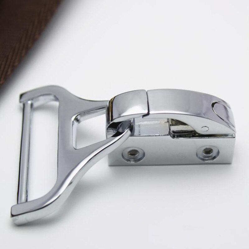 2 stk metalpose sideklemme spænder til håndtaske rem bælte lås skrue krog stik taske bøjle hardware tilbehør: Sølv