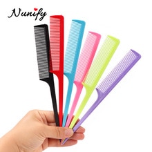 1Pcs/Lot Fine Teeth Hair Brush Comb Detangling Plastic Rat Tail Comb Hair Dressing Combs For Salon Hair Style Tools Cutting Comb
