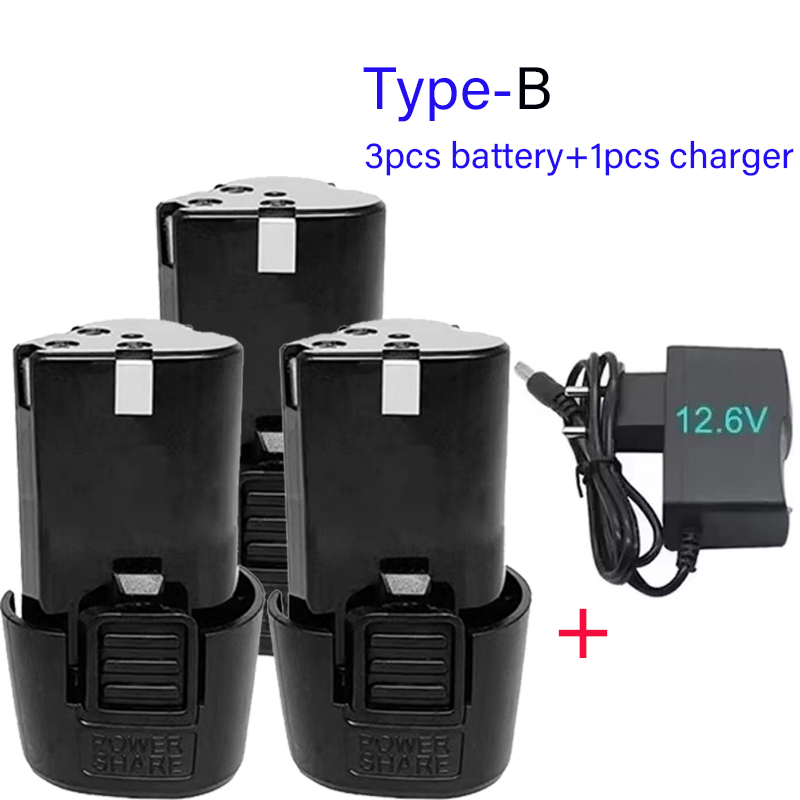 100% 12V 9800mAh Universele Oplaadbare Batterij voor Power Tools Elektrische Schroevendraaier Elektrische Boor Li-Ion Batterij: YELLOW