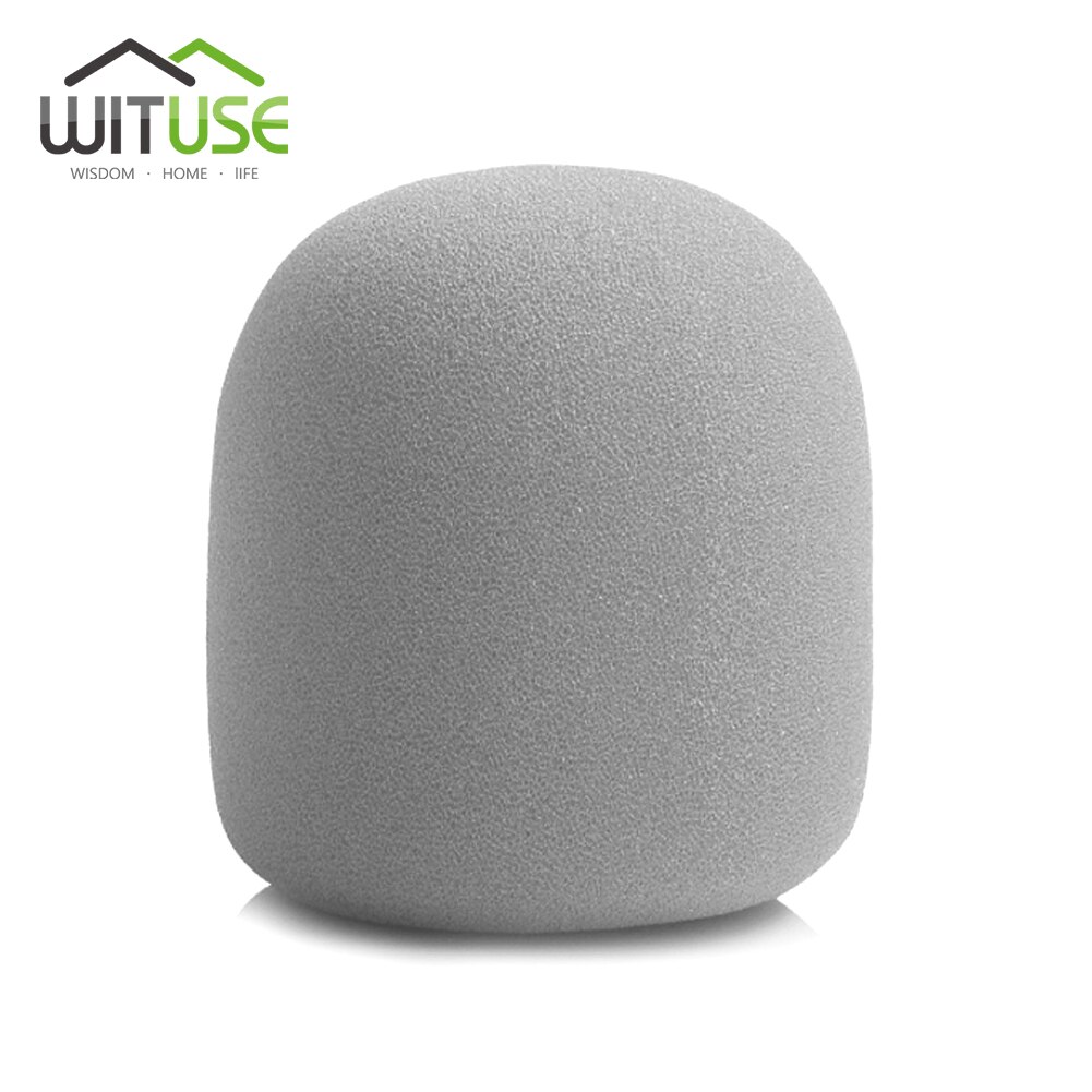 Microphone Foam Thicken Mic Cover Sponge Studio WindScreen Protective Grill Shield Soft Microphone Cap: Grey