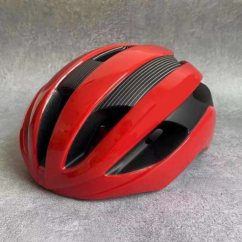 Casco da bici da strada Aero Casco da Ciclismo per uomo Velocis aerodinamica Casco da vento Casco da bicicletta sportivo ultraleggero Casco Ciclismo: rosso