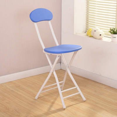 Louis Computer Chair Folding Dining Simple Household Folding Stool Outdoor Training: Blue