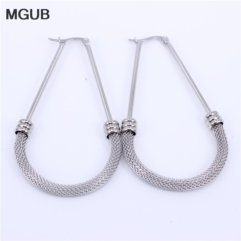 MGUB rond boucle d'oreille cerceau couleur or élément boucles d'oreilles de mariage pour les femmes LHEH13