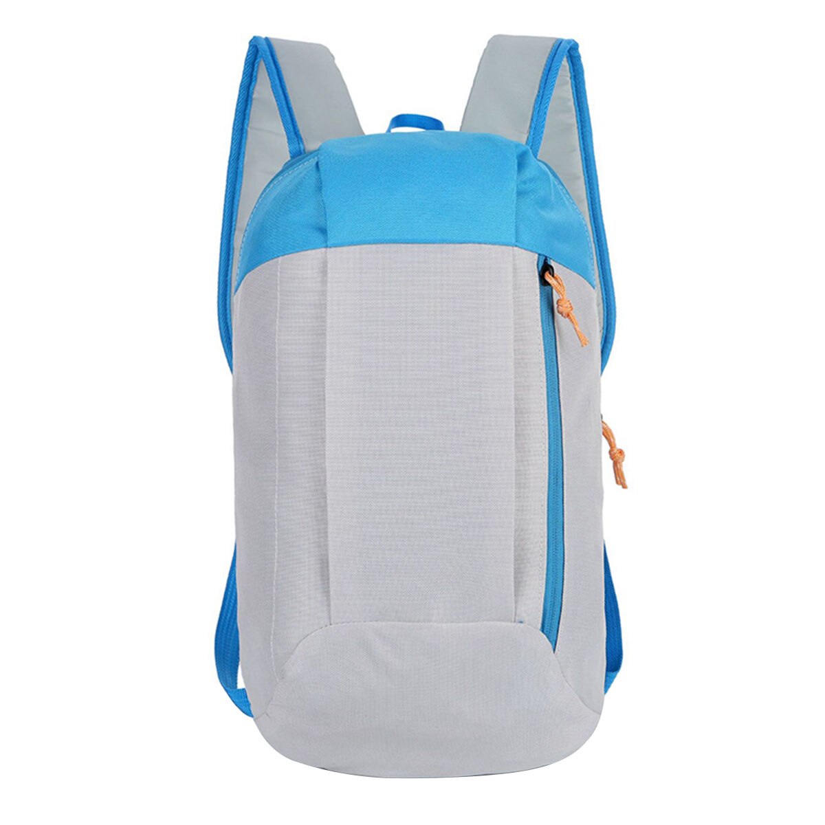 Unisex Outdoor Cycling Backpack Large-Capacity Stitching Color Zipper Opening Clos Wide Shoulder Strap Tear-Resistant Backpack