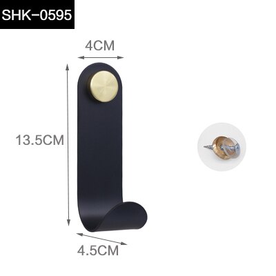 L-formade hängare nycklar vackra hängande krok hållare vägg hem dekorativa krok järn krokar: Shk -0595