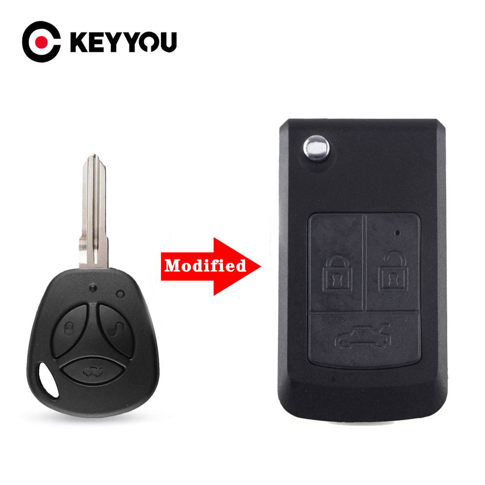 KEYYOU Car Key Modified For LADA Priora Niva Vaz Granta Samara 2108 XRay Sedan 3 Buttons Replacement