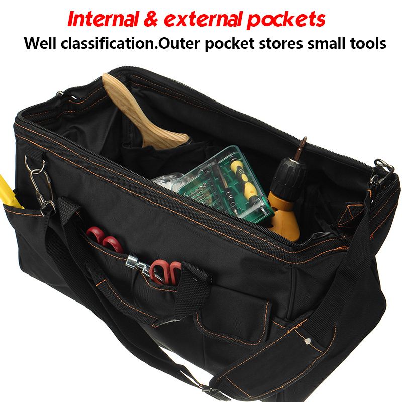 12/14/16/18 In Gereedschapstas Draagbare Elektricien Tas Multifunctionele Reparatie Installatie Canvas Grote Dikker Tool Tas Werk pocket