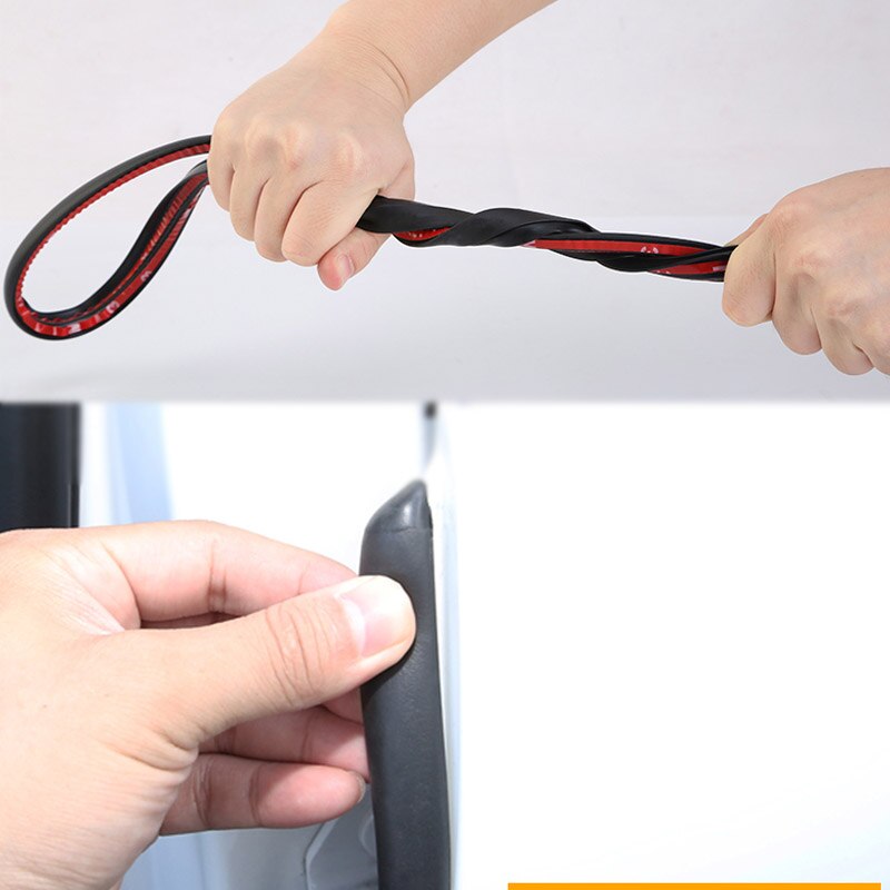 Car Accessories B-Pillar Car Door Rubber Seal Strips Auto Seals Protector Stickers Decor Noise Insulation Adhesives Weatherstrip