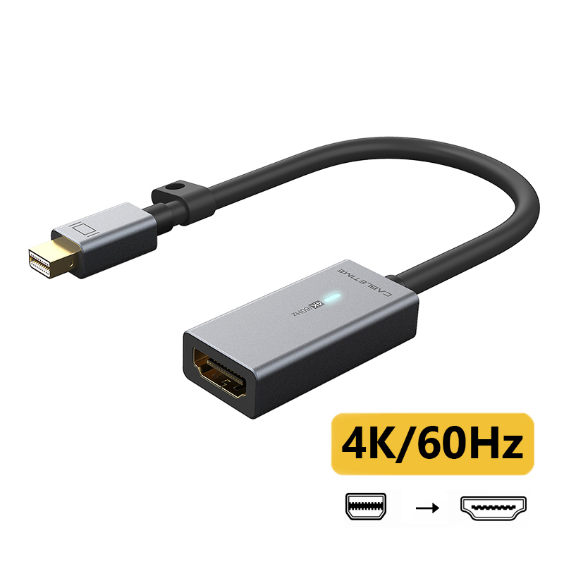 CABLETIME Adapter Mini DisplayPort na HDMI 4K 60HZ Mini DP na HDMI LED do MacBook Air 13 Surface Pro 4 Thunderbolt: Default Title