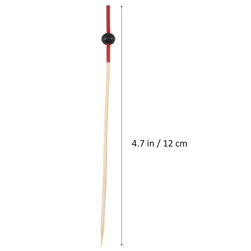 Palillos de madera desechables para comida, palillos de 12cm para cóctel, aperitivo y bebida, palitos de madera para mesa de , 100 Uds.