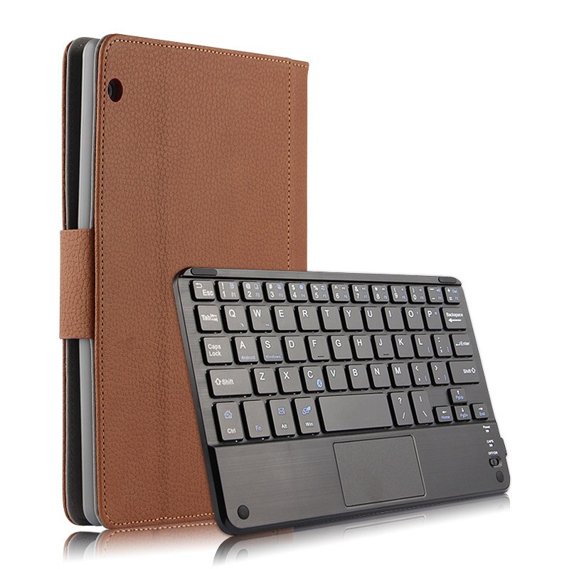 Étui pour huawei MediaPad T3 10 AGS-L09/L03 9.6 pouces tablette magnétiquement détachable ABS étui pour clavier bluetooth couverture: Brown