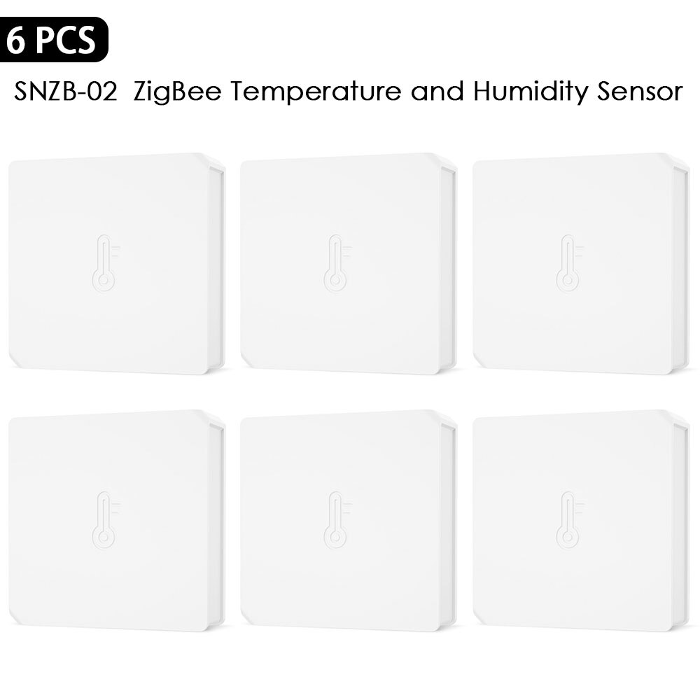 Sonoff Zigbee Temperatur Und Feuchtigkeit Sensor SNZB-02 Arbeit Mit Ewelink Zbbridge Alexa Google HomeAssistant ZHA MQTT Verfügbar: 6 Einheiten