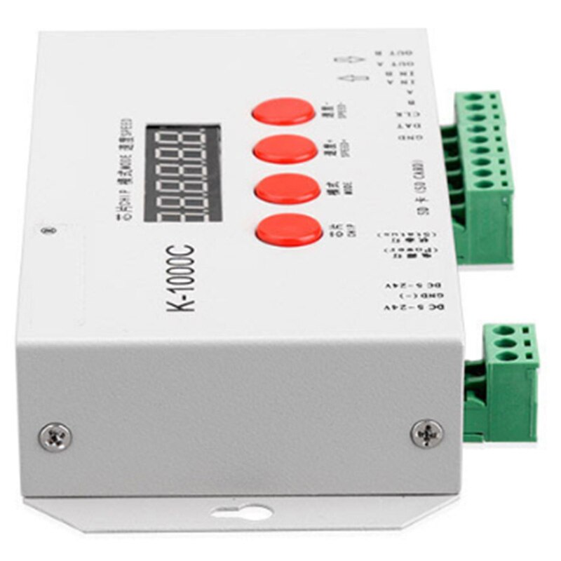 K-1000C controlador K1000C WS2812B WS2811 APA102 T1000S WS2813 LED 2048 píxel controlador de programa DC5-24V