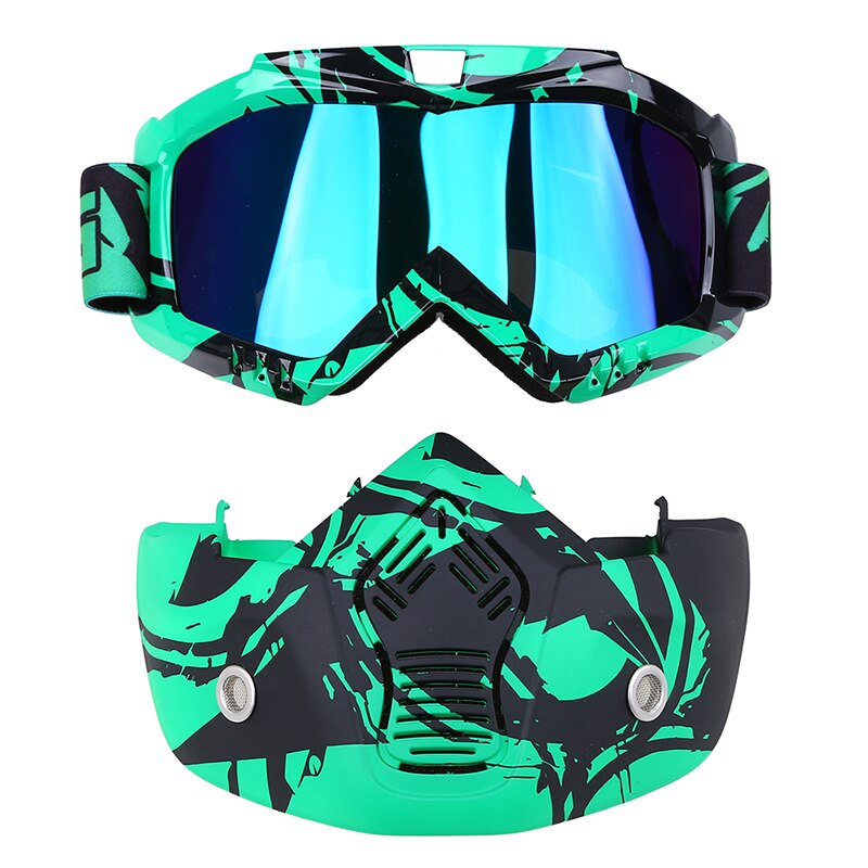 Motorcykelglasögon motorcross skidglasögon vindtät utomhus solglasögon skoter smutscykel snöskoter mask glasögon tillbehör