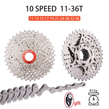 Ztto Mtb Racefiets 10 Speed Cassette 10 S 25T/28T/30T/34T/36T Mountain Fiets Tandwiel K7 Vouwfiets Fietsen Onderdelen: 10S 36T-Chain