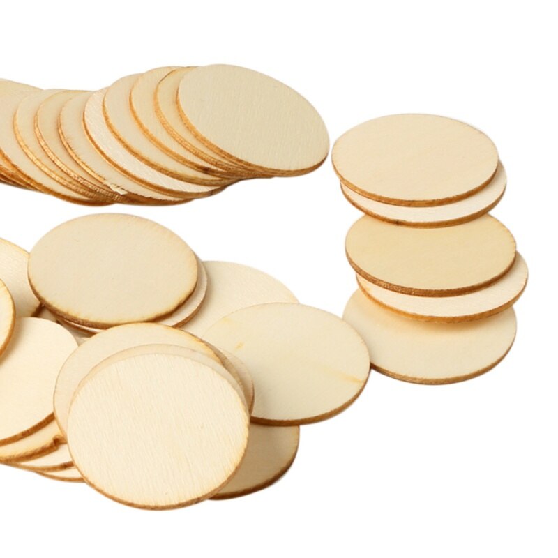 50PCS Kinderen DIY Geschilderd Hout Chips Huishoudelijke Decoratie Board Kinderen handgeschilderde Levert