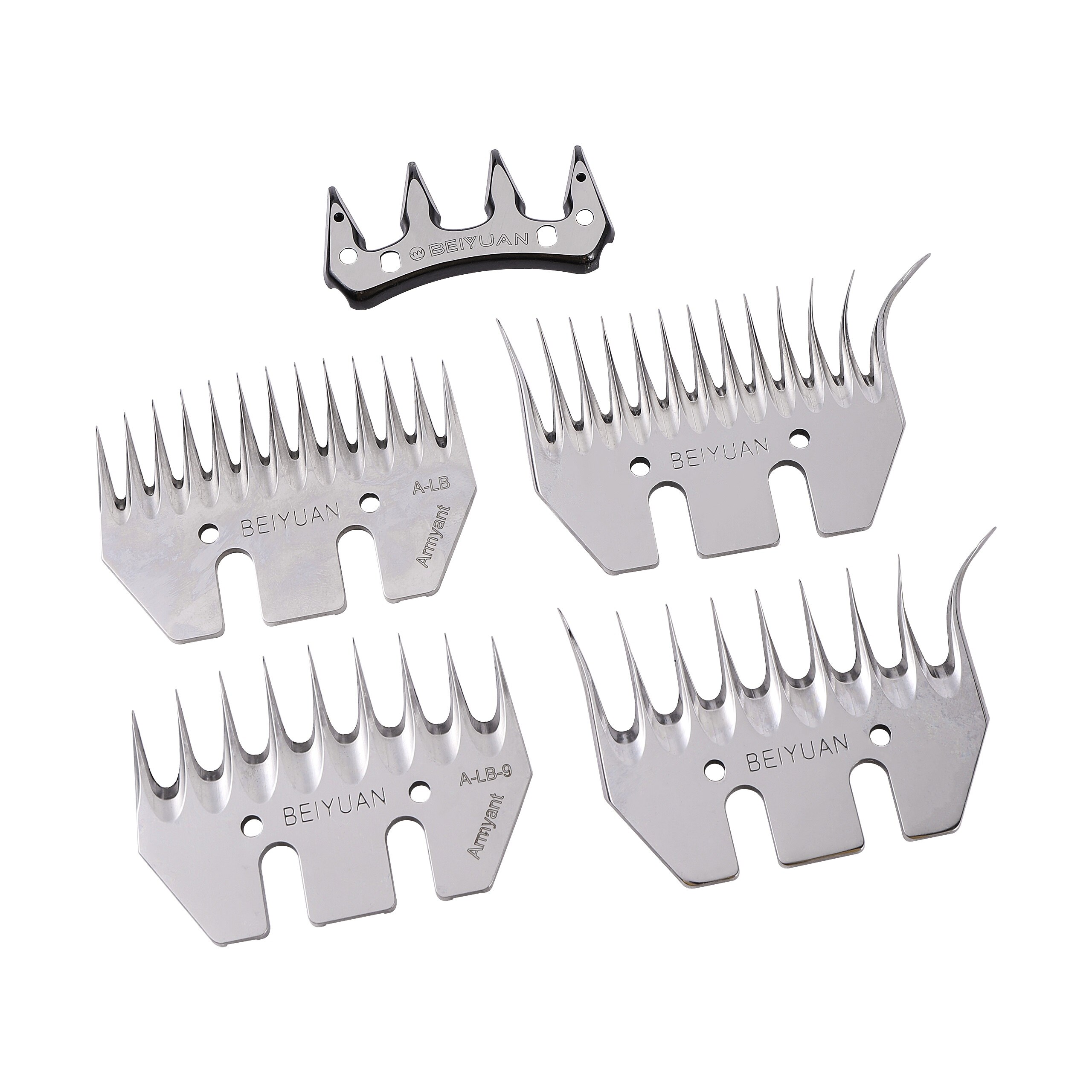Tijeras de esquilar ovejas y cabras, herramienta alternativa recta para esquilar ovejas, hoja curva de 4/9/13 dientes, 2 piezas