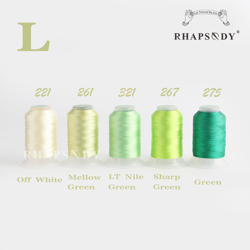 Rhapsodie 40WT Polyester-Stickmaschinengarn 550 Jahre 60 Farben Bruder Babylock Janome Sänger Pfaff Husqvarna Bernina NäHenne: Rose verrotten