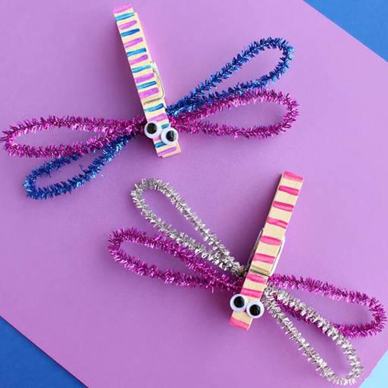 Bâtonnets en peluche en Chenille 100 p/lot | Nettoyage de tuyaux, fournitures artisanales éducatives et de jouets en peluche pour enfants, bricolage