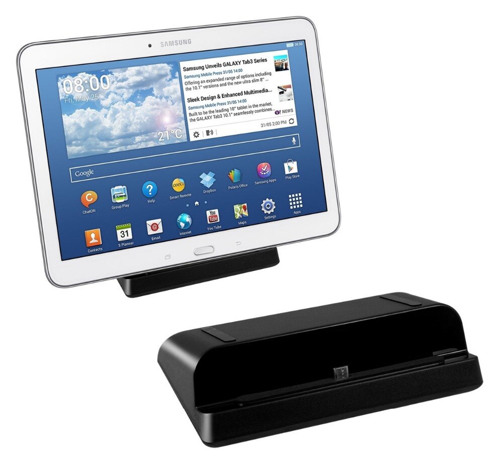 Bureau Micro USB Dock chargeur Station de charge support de support pour Samsung Galaxy Tab 3 Tab 4 7.0 8.0 10.1 Note 8.0 chargeur mural