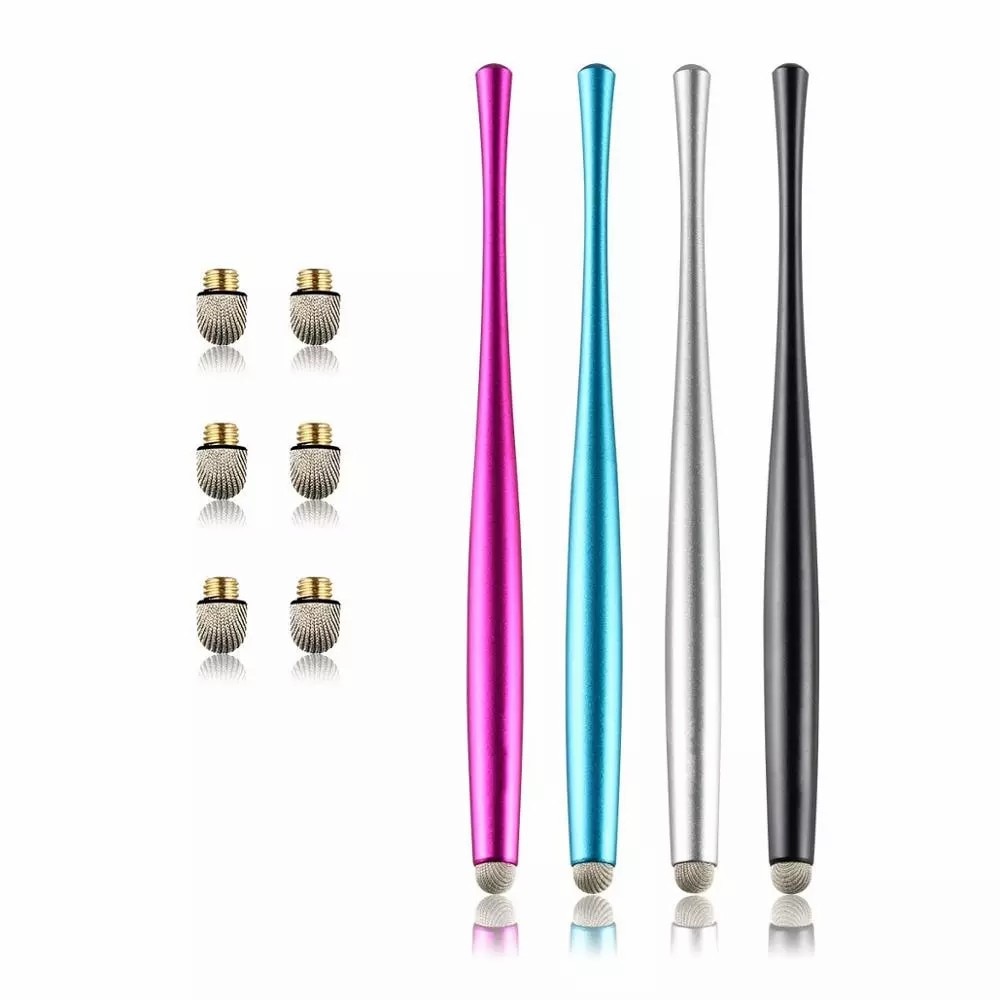 Tekening Stylus Pen Combo Universele Capacitieve Touchscreen Fiber Fijne Tips Pen Voor Tablet Ipad Voor Iphone Voor Samsung Voor huawei