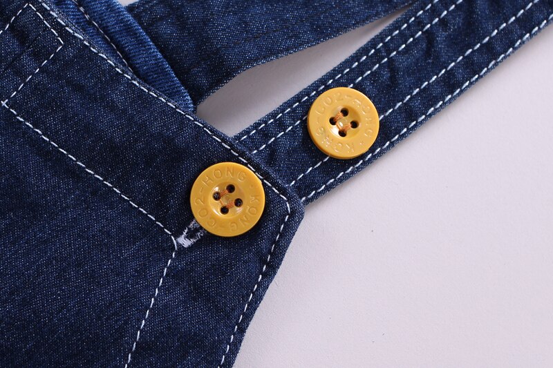 Diimuu babykleding jongens meisjes denim shorts broeken casual overalls cartoons jeans broeken jarretelbroek voor 1-3t