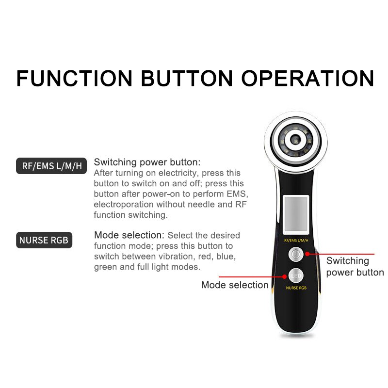 4 In 1 Radio Frequency Beauty Machine Tighten Skin Shrink Pores Remove Wrinkles Facial And Body Radiofrequency Skin Care Tools