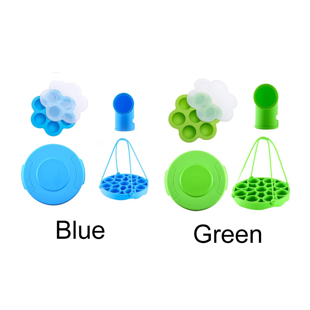 4 stuks/set siliconen ontluchtingsventiel met deksel snelkookpan accessoire gestoomde eieren rek assist voedseldoos veilige keukenlifter afdichting