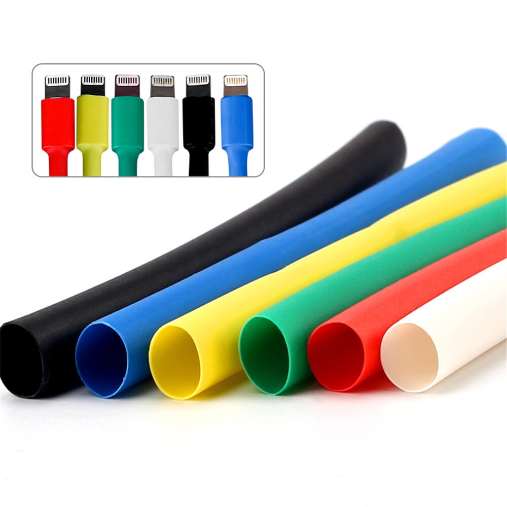 12 Stuks Effen Kleur Kabel Protector Usb Kabel Draad Organisator Bureau Kabelhaspel Krimpkous Mouw Voor Ipad iphone