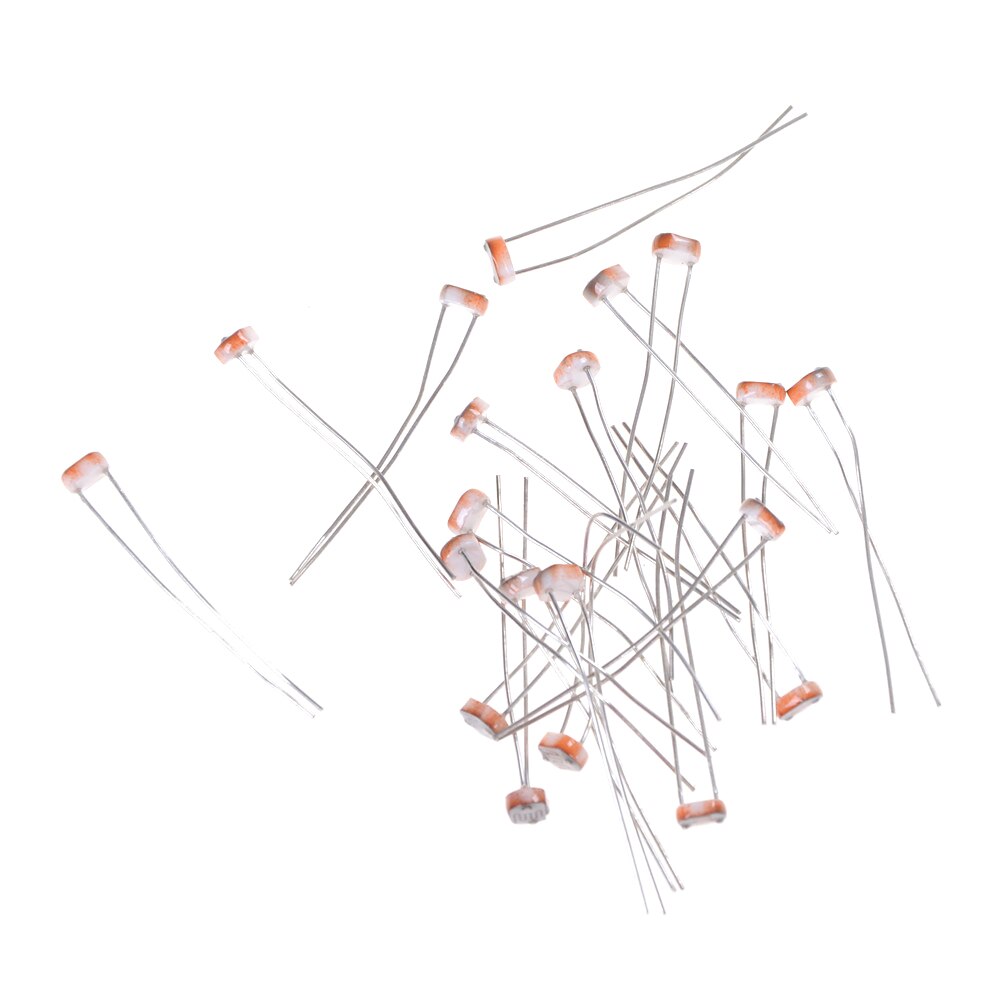 En Detailhandel Fotogeleidende Weerstand Voor Arduino 20Pcs X 5528 Light Dependent Resistor Ldr 5Mm Photoresistor