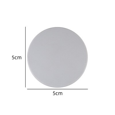 3Pcs Silicone Stopper Deur Mute Stickers Deurstopper Bescherming Porte Pad Deurstopper Silicon Rubber Hardware Bumper Muur Mat: 5 cm Round Gray