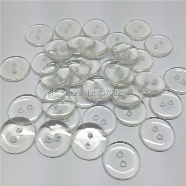 100 stks 15mm Clear Transparante Hars Knoppen Ronde Naaien Shirt Accessoires Versieringen Voor Scrapbooking