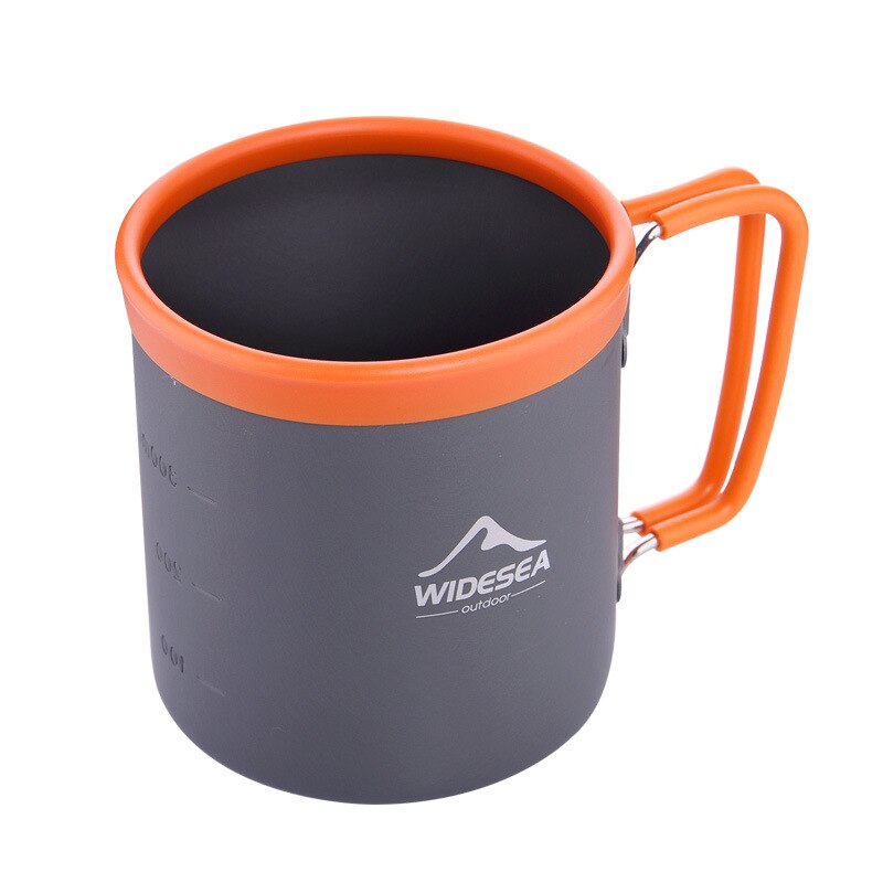 Widesea 1.1L Camping Waterkoker Outdoor Koffie Waterkoker Cup Set Camping Servies Reizen Bouilloire Camping Wandelen Accessoires