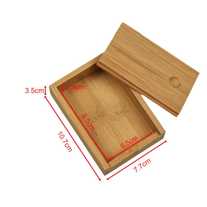 Bambus Kasten Kreative Schreibtisch-Organizer Holz Lagerung Kasten Poker fallen Kasten Kekse Lagerung Halfter Tisch Dekorationen