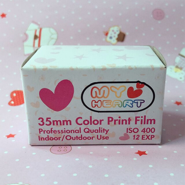 12pcs/roll 35mm Color Print Film Universal 400-speed Photographic Camera Photo Paper Films 35mm Camera Accessories Retro Camera: Default Title