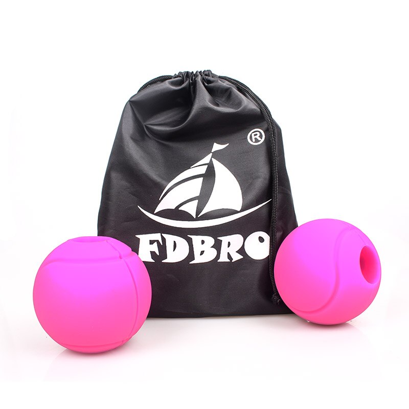 Fdbro 1 Paar Barbell Grips Halter Kettlebell Grip Dikke Bar Handgrepen Pull Up Gewichtheffen Ondersteuning Anti-Slip Bescherm Pad gratis: Ball Pink